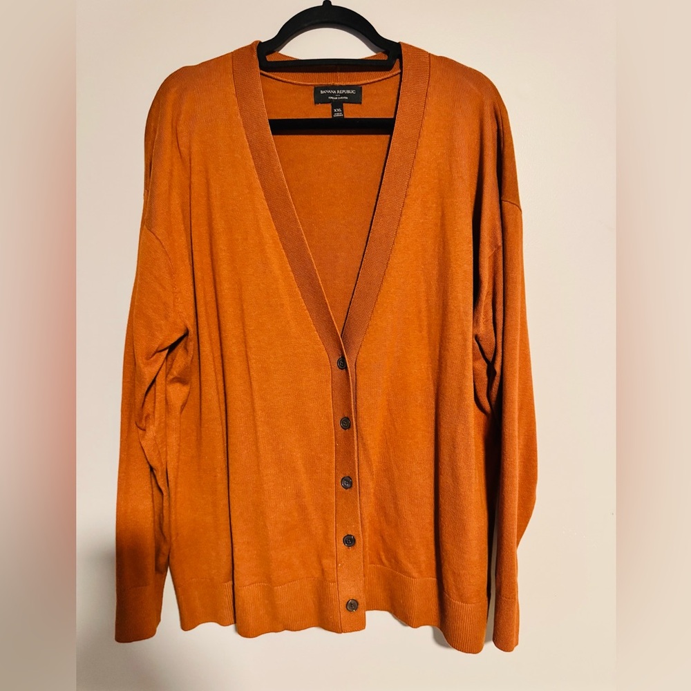 Banana Republic Women's Rust Cardigan Sweater